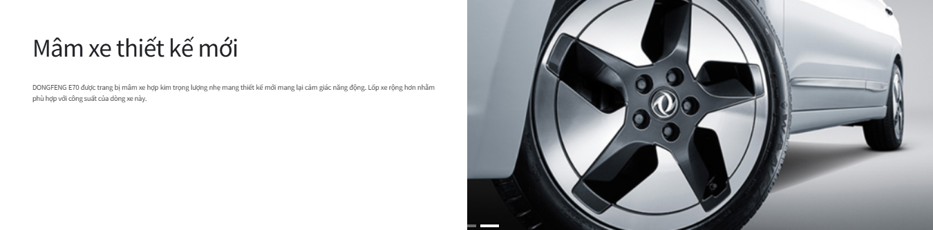 Mâm xe thiết kế mới